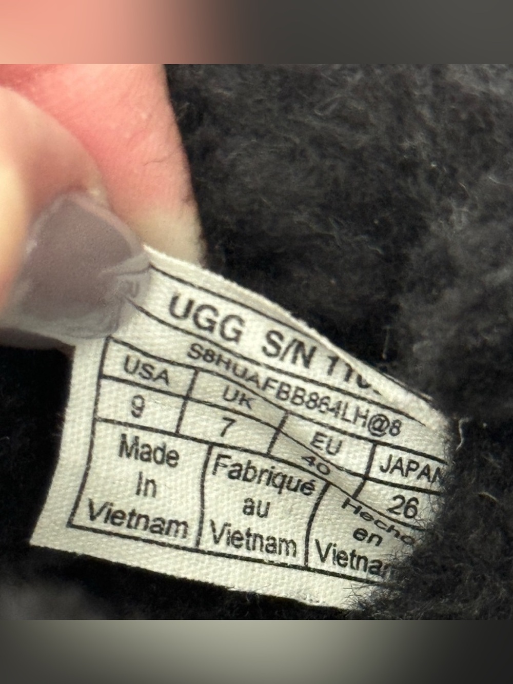 UGG Black Classic Ultra Mini Leather Boots 9 - Picture 5 of 8